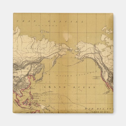 1550年地図 マグネット (正面)
