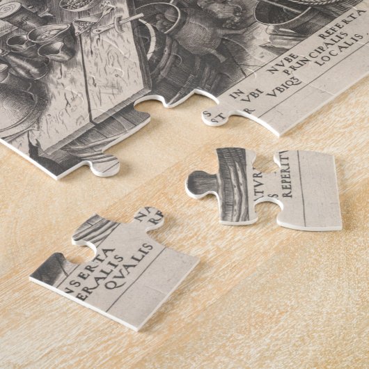 1558年ピエテル・ブルーゲル長老の後の錬金術師 ジグソーパズル (側面)