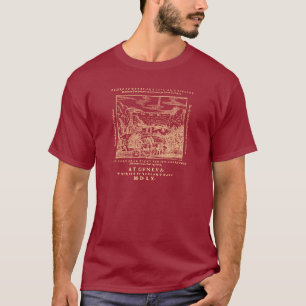 1560年のジュネーブの聖書の紅海(金ゴールドのプリント) Tシャツ