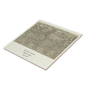 1560年頃セバスチャンMünster著旧式な世界地図 タイル (側面)