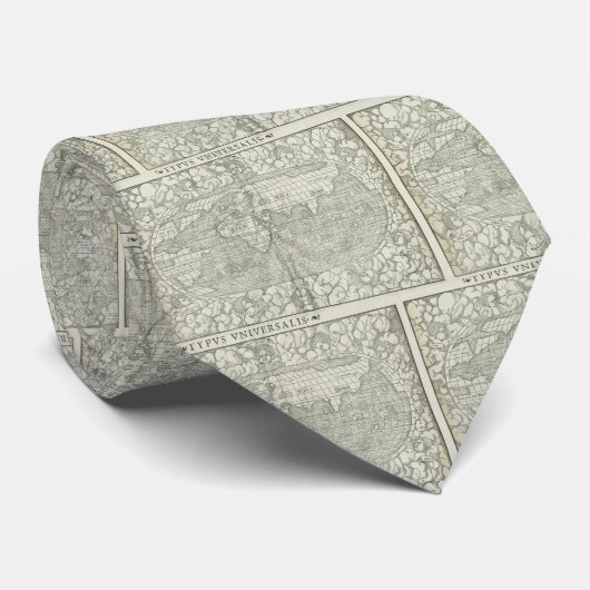 1560年頃セバスチャンMünster著旧式な世界地図 ネクタイ (ロール)