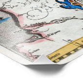 1560 Map of Portugal by Ortelius フォトプリント (角)