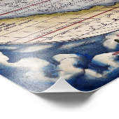 1564 World Map by Ortelius フォトプリント (角)