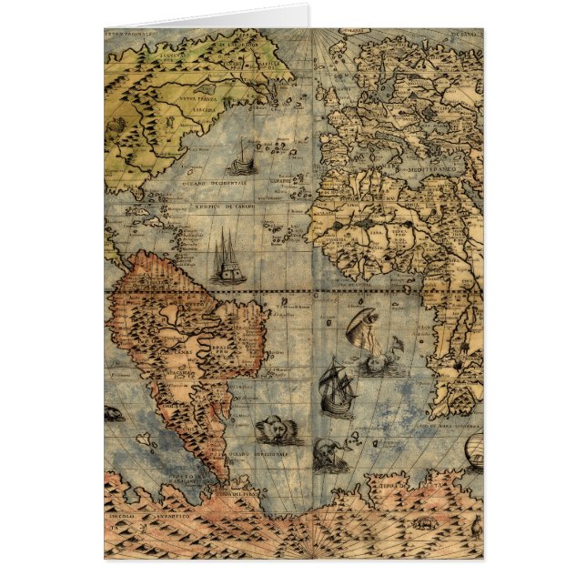 1565フォラニAntiquevWorldマップ・ルネッサンス (正面)