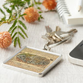 1565フォラニAntiquevWorldマップ・ルネッサンス キーホルダー (側面)