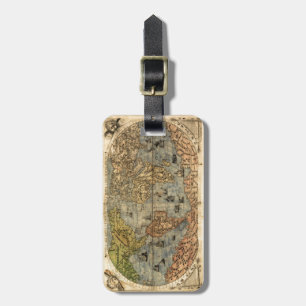 1565フォラニAntiquevWorldマップ・ルネッサンス ラゲッジタグ