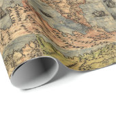 1565フォラニAntiquevWorldマップ・ルネッサンス ラッピングペーパー (ロールコーナー)