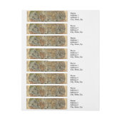 1565フォラニAntiquevWorldマップ・ルネッサンス ラップアラウンド宛名ラベル (シート)
