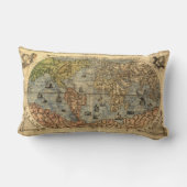 1565フォラニAntiquevWorldマップ・ルネッサンス ランバークッション (裏面)