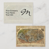 1565フォラニAntiquevWorldマップ・ルネッサンス 名刺 (正面/裏面)