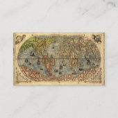 1565フォラニAntiquevWorldマップ・ルネッサンス 名刺 (裏面)