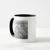 1565年にマルタの包囲の地図 マグカップ (正面左)