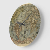1565年のFerando Berteli (フェルナンドBertelli)の世界地図 ラージ壁時計 (傾斜)