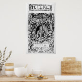 1568年の司教の聖書のタイトルページ ポスター (キッチン)