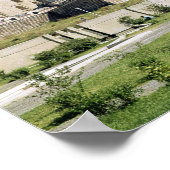 1569-75年に建てられたオスマンのモスクの眺め ポスター (角)