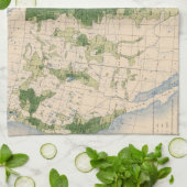 156 Wheat/sqのマイル キッチンタオル (折り畳み)