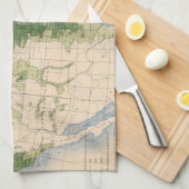 156 Wheat/sqのマイル キッチンタオル (四つ折り)