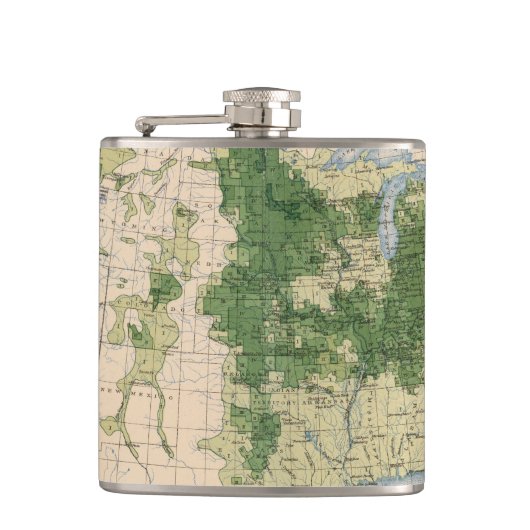 156 Wheat/sqのマイル フラスク (正面)