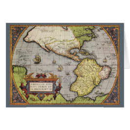 1570年のアメリカ大陸の古地図