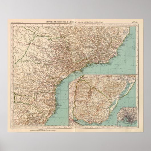 15758南ブラジル、ウルグアイ ポスター (正面)