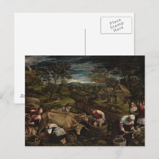 1576年、収穫 ポストカード (正面/裏面)