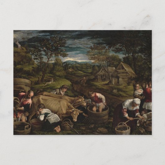 1576年、収穫 ポストカード (正面)