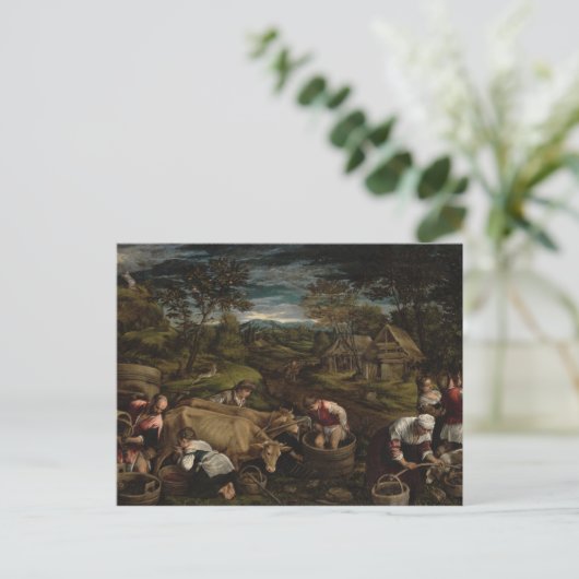 1576年、収穫 ポストカード (スタンド正面)