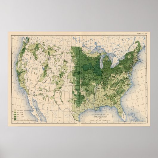 158オート麦/平方マイル ポスター (正面)