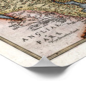 1580スコットランドマップ ポスター (角)