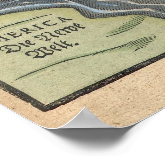 1581世界地図 ポスター (角)