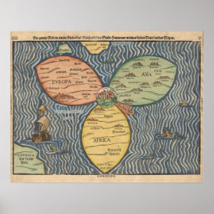 1581世界地図 ポスター