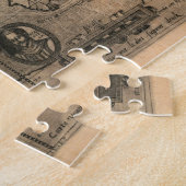 1581年アンティーク世界地図ニコラ・ヴァン・シペ ジグソーパズル (側面)