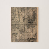 1581年アンティーク世界地図ニコラ・ヴァン・シペ ジグソーパズル (縦)