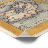 1584クレタ島と10ギリシャ諸島のオルテリアスの地図 ポスター (角)