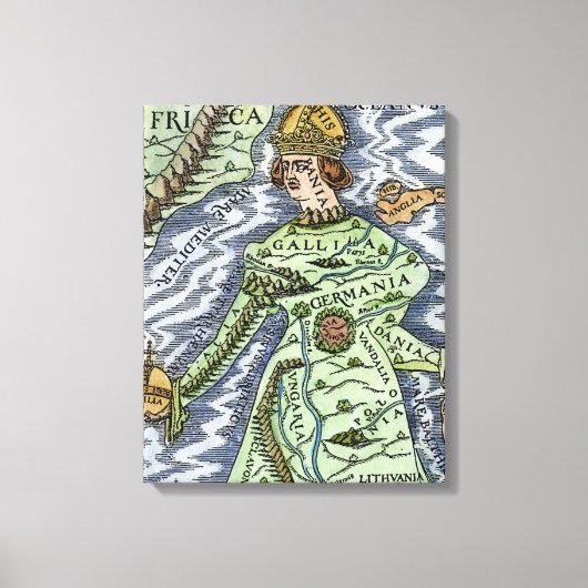 1588年ヨーロッパ女王 キャンバスプリント (正面)