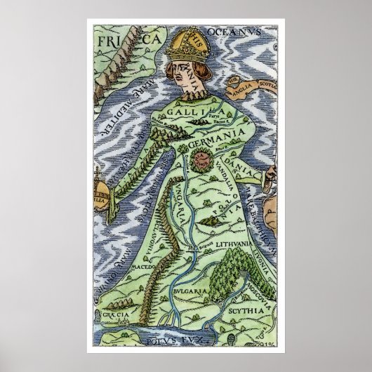 1588年ヨーロッパ女王 ポスター (正面)