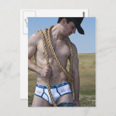 15881-RAセクシーカウボーイ ポストカード (正面/裏面)