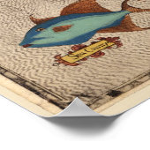 1589年地図フランシス・ドレイク卿の西インディ航海 ポスター (角)