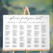 159人までアルファベット座席表アクリル アクリルサイン (ニュートラル)