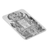 1590年に発行された「Della Architettura」のタイトルページ マグネット (右側)