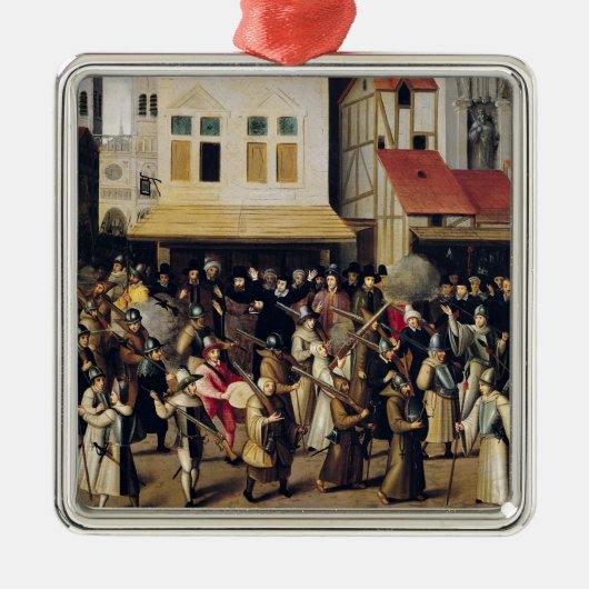 1590年に神聖なリーグの行列 メタルオーナメント (正面)