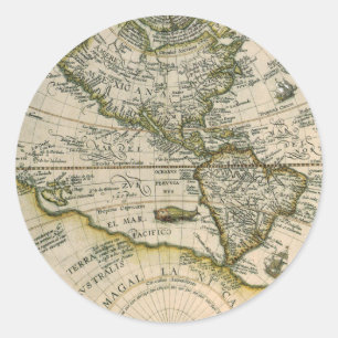 1596年アメリカ図、または新世界 ラウンドシール