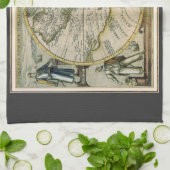 1596年アメリカ図、新大陸の古地図 キッチンタオル (折り畳み)