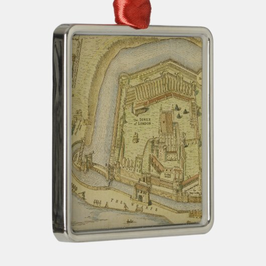 1597年になされる調査からのロンドン塔、 メタルオーナメント (右)
