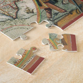 1597年のアメリカ大陸の古地図 ジグソーパズル (側面)