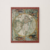 1597年のアメリカ大陸の古地図 ジグソーパズル (縦)
