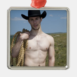 15974-RAカウボーイ メタルオーナメント