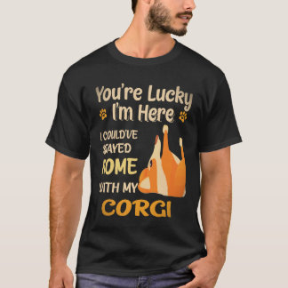 15 あなたはラッキーコーギー Tシャツ