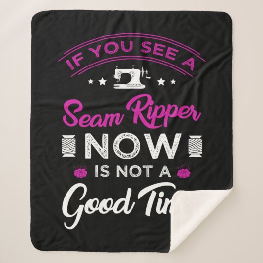 15.もし今の縫い目の波紋は良い時間ではない シェルパブランケット (正面)