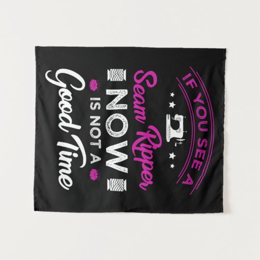 15.もし今の縫い目の波紋は良い時間ではない タペストリー (正面(横))